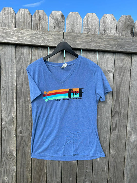 Rainbow V-neck T-Shirt